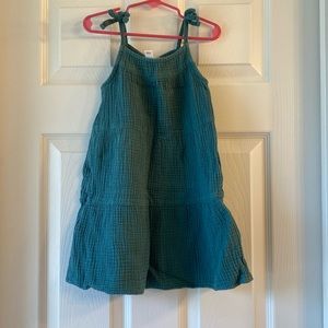 Cat & Jack Girls Tie Spaghetti Strap Dress - XS(4/5)